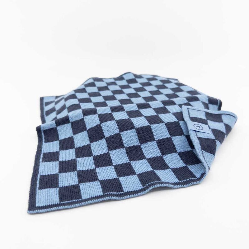 Ecovask The Ultimate Tea Towel - Navy Cornflower Cheq image number 1